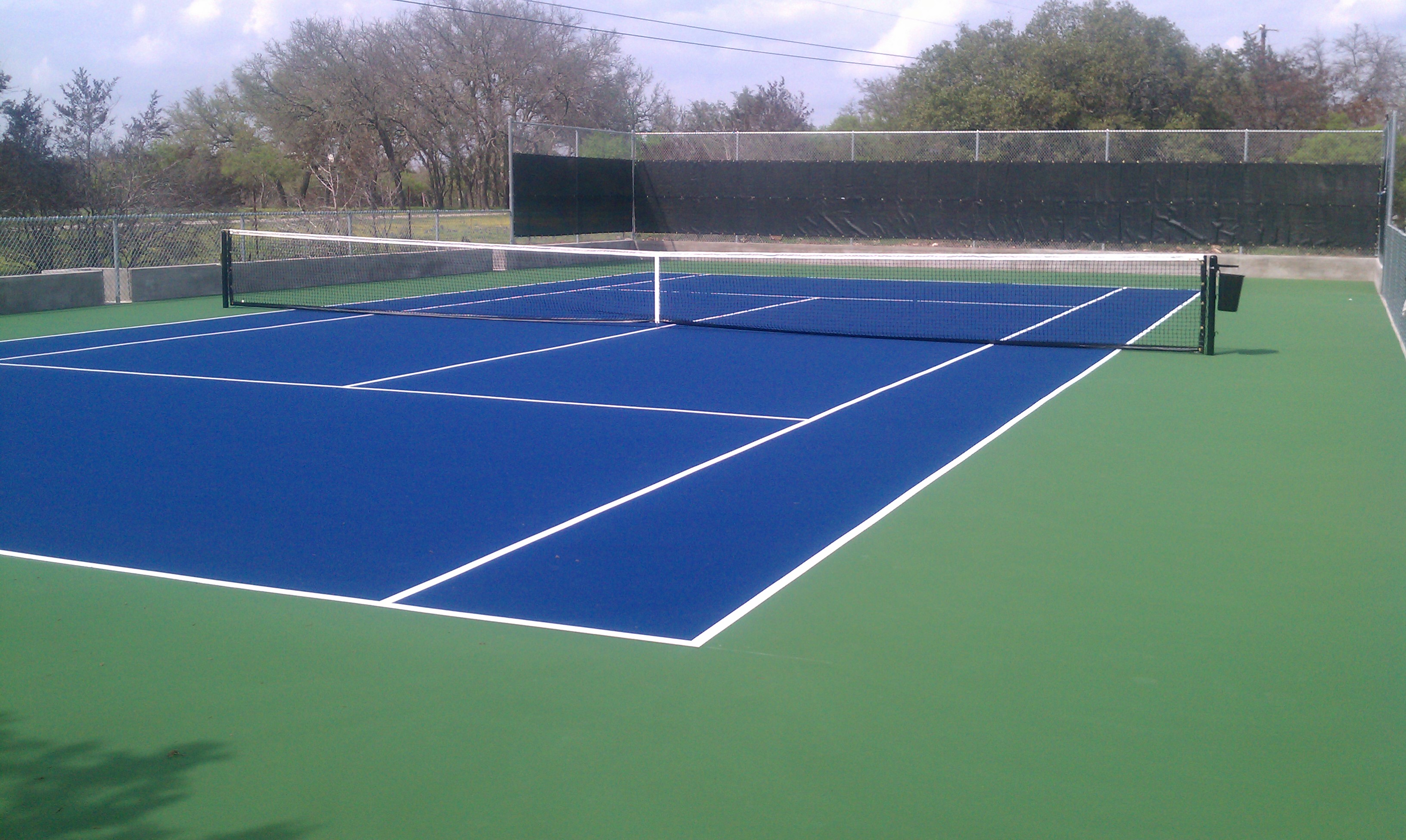 Commercial Tennis Court Installation services in Dallas TX - professional court construction