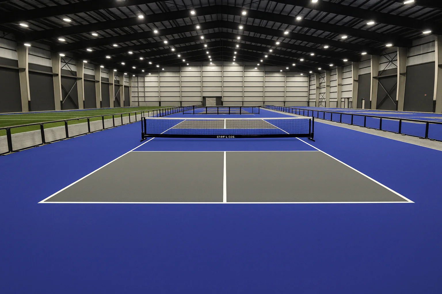 New tennis court construction project in Dallas Texas by professional installers
